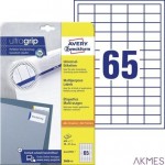 Trwałe etykiety uniwersalne, A4, 10 ark./op., 38 x 21,2 mm, białe, AVERY ZWECKFORM UltraGrip, 3666.10.01