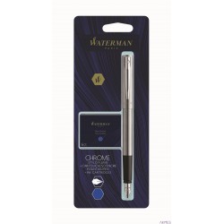 Pióro wieczne (F) + 6 nabojów Floryda ALLURE CHROME CT WATERMAN, 2135211, blister