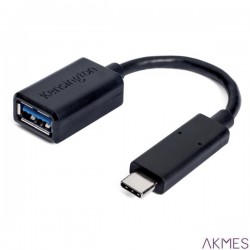 Adapter Kensington CA1000, z portu USB-C na USB-A, czarny K33992WW