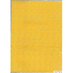 CYFRY samop. 1cm (8) żółte ARTDRUK