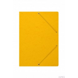Teczka z gumką rogi DOTTS A4 preszpan żółta 390g