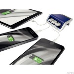 (WYCOFANE)Ładowarka LEITZ STYLE na 3 porty USB niebiesk 62070069 (X)