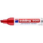 Marker EDDING E-500 czerwony końcówka ścięta