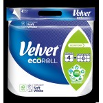 Papier toaletowy Velvet Ecoroll 4 rolki