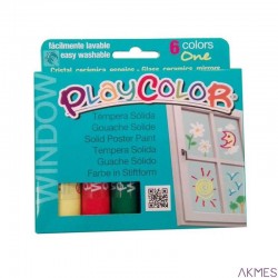 Farby w sztyfcie PLAYCOLOR ONE WINDOW 6kol 02001