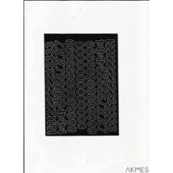 LITERY samop.12cm czarne ARTDRUK