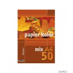 Papier A4 160g 50ark kolor mix KRESKA
