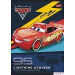 Zeszyt okł.lam. A5 32k. krata CARS 3