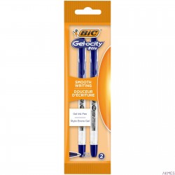 Długopis żelowy BIC Gel-ocity Stic 0.5mm niebieski, blister 2szt, 989707