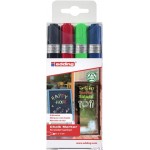 Markery kredowe okrągła końcówka 2-3 mm 4 kol. Edding 4095/4S