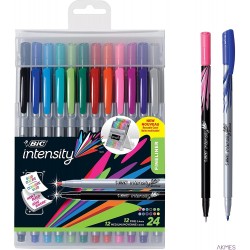 Flamastry BIC Intensity Fine mix AST+FUN Etui 20szt, CEL1011728