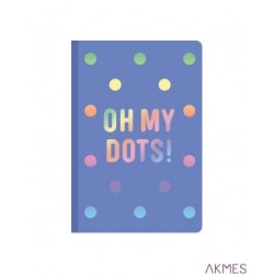 Brulion A5 linia 80k kremowy papier, "Oh my dots" ASTRA, 101020061