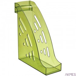 Pojemnik na dokumenty pionowyTornado, szer. 95 mm, z uchwytem, limonkowy 178959/12208 Stamm