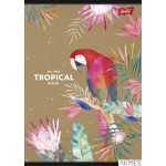 Zeszyt A5 60k krata lam.TROPICAL folia soft touch