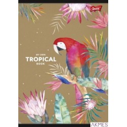 Zeszyt A5 60k krata lam.TROPICAL folia soft touch