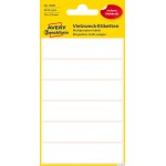 Trwałe minietykiety do opisywania ręcznego, 36 etyk./op., 76 x 19 mm, białe, AVERY ZWECKFORM, 3080