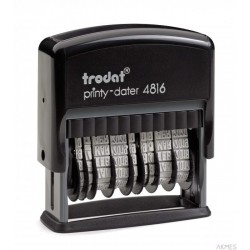 Datownik PRINTY 4816 ISO podwójny TRODAT czcionka 3.8mm samotuszujacy