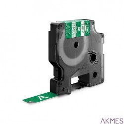 Taśma winylowa RHINO 12 mm biała na zielonym 1805414 DYMO