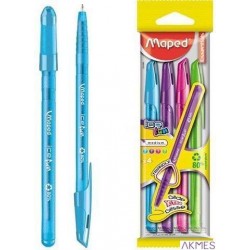 Długopis ICE FUN 4 kolory błęk/róż/fiol/ziel. 224546 MAPED