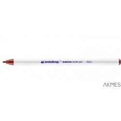 Marker do tkanin okrągła końcówka 1 mm brązowy Edding 4600/007/BR