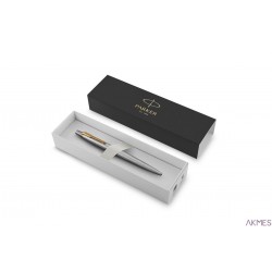 Długopis żelowy (czarny) JOTTER STAINLESS STEEL GT 2020647, giftbox