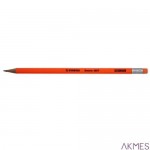Ołówek GRAFITO z gumką HB 4907/54 pomaraczowy Stabilo