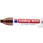Marker permanentny ścięta końcówka 4-12 mm brązowy Edding 800/007/BR
