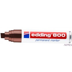 Marker permanentny ścięta końcówka 4-12 mm brązowy Edding 800/007/BR