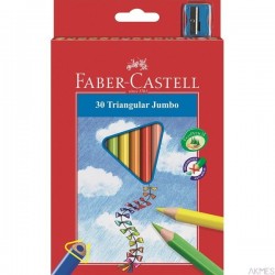 Kredki trójkątne FABER-CASTELL Junior Grip 30 kolorów 116530 FC