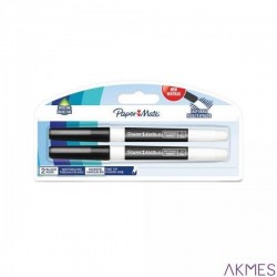 Marker suchościeralny PAPER MATE czarny, blister 2szt 2071028
