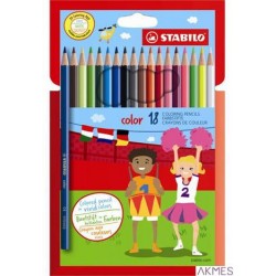 Kredki COLOR kpl 18 szt. pud. z zawieszką 1918/77-11 STABILO
