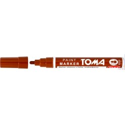 Marker olejowy, fibrowa końcówka 2,5mm, brązowy TO-440 Toma