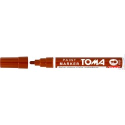 Marker olejowy, fibrowa końcówka 2,5mm, brązowy TO-440 Toma
