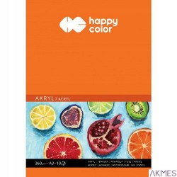 Blok do akrylu A3 10 ark, 360g HAPPY COLOR 7836 3040-A-10