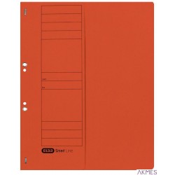 Skoroszyt kartonowy ELBA 1/2 A4, oczkowy, pomarańczowy, 100551881