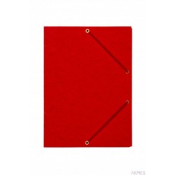 Teczka z gumką rogi DOTTS A4 preszpan czerwona 390g