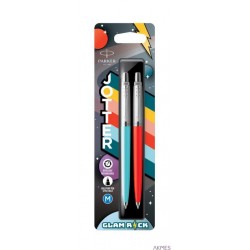 Długopis JOTTER ORGINALS GLAM ROCK : 1 x AZURRE BLUE , 1 x VERMILION PARKER 2162141, blister 2 szt.