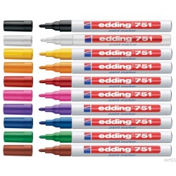 Marker lakierowy 1-2mm 751 niebieski EDDING końcowka okrągła