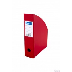 Pojemnik na czasopisma DOTTS A4 7cm czerwony PCV (SD-35-07)
