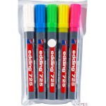 Markery do tablic okrągła końcówka 2,5 mm 5 kol. neonowe Edding 725/5S