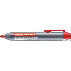 Marker do tablic automatyczny okrągła końcówka 3 mm czerwony Edding retract12/002/CZ