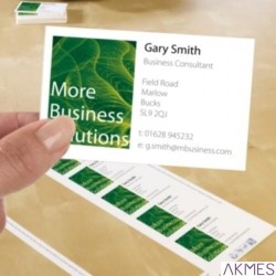 Wizytówki Quick&Clean, 85 x 54 mm, 200 szt., 260 g, matowe, białe, AVERY ZWECKFORM, C32015-25