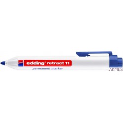 Marker permanentny automatyczny okrągła końcówka 1,5-3 mm niebieski Edding retract11/003/N