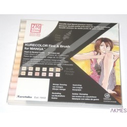 KURETAKE FINE&BRUSH FLESH & NEUTRAL TONES 12 SZT.