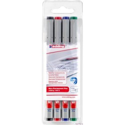 Markery zmywalne do folii 4 kol. 0,3 mm Edding 150S/4S
