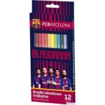Kredki ołówkowe 12 kolorów FC-214 FC Barcelona Barca Fan 06 ASTRA, 312018005