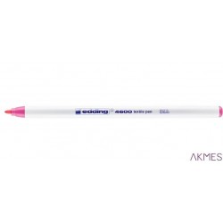 Marker do tkanin okrągła końcówka 1 mm różowy Edding 4600/009/R