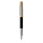Pióro wieczne (F) SONNET PREMUM METAL & BLACK GT, 18karatów, PARKER 2119784