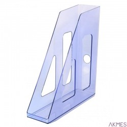 Pojemnik na dokumenty pionowyActive, szer. 70 mm, przyciemniany na niebiesko 324138/06590 Stamm