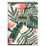 Zeszyt A5 80k krata lam.TROPICAL folia soft touch